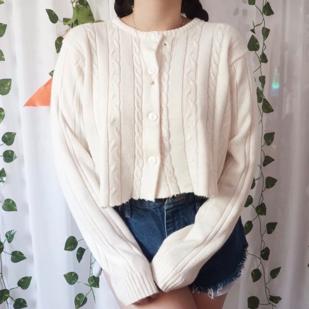 cropped cardigan